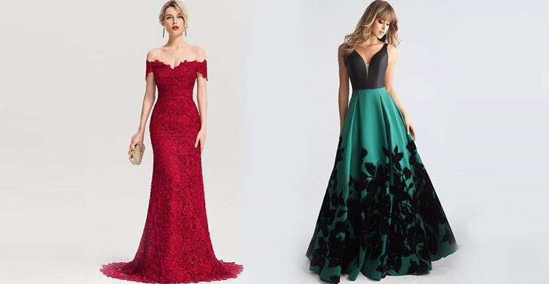 شب یلدا برای عروسی چی بپوشیم؟ مدل های لباس مجلسی قرمز و سبز